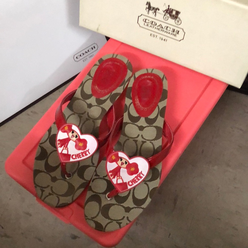 Coach x Poppy Chan Flip Flops